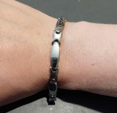 Stainless Steel Unisex Chunky Link Bracelet 8.5 Inch Length
