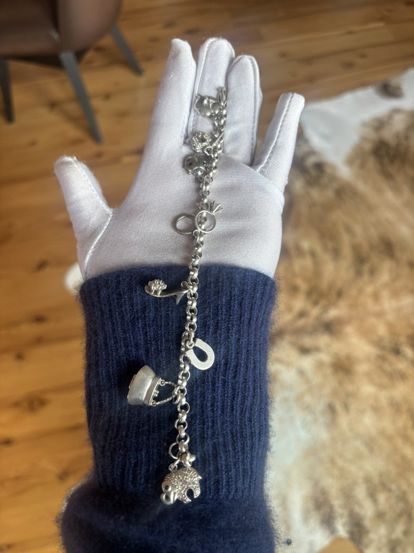 QVC Sterling Silver Charm Bracelet gallery
