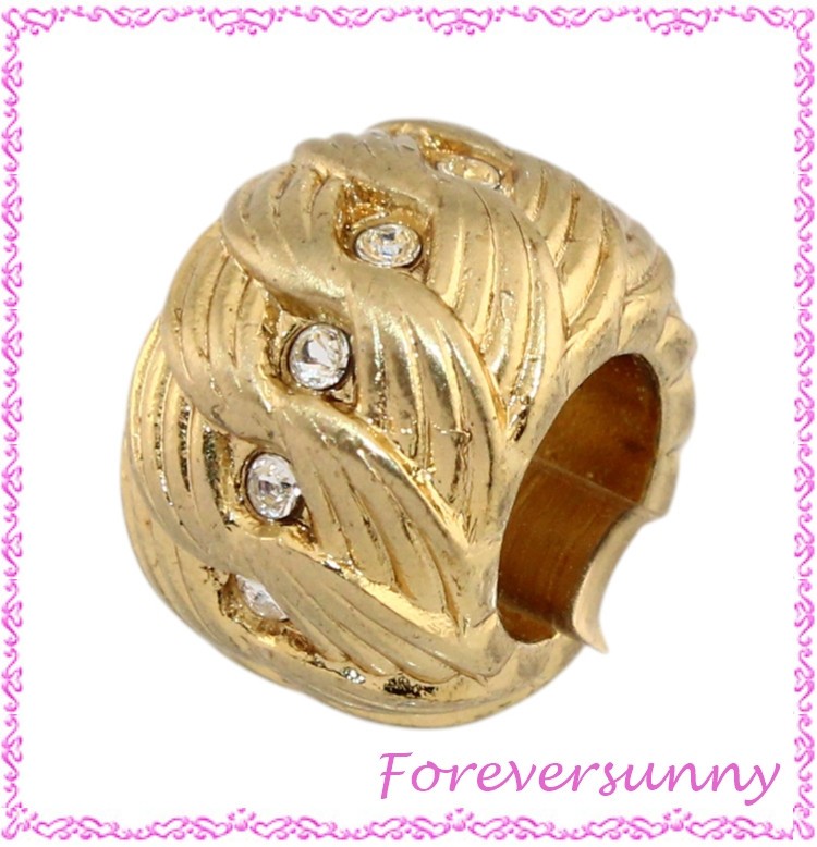 Brighton Splendid Gold Crystal Bead Spacer