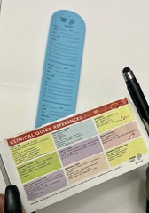 NEW UNIQUE medical reference pull out banner PEN and Reusable slap on wrist band
