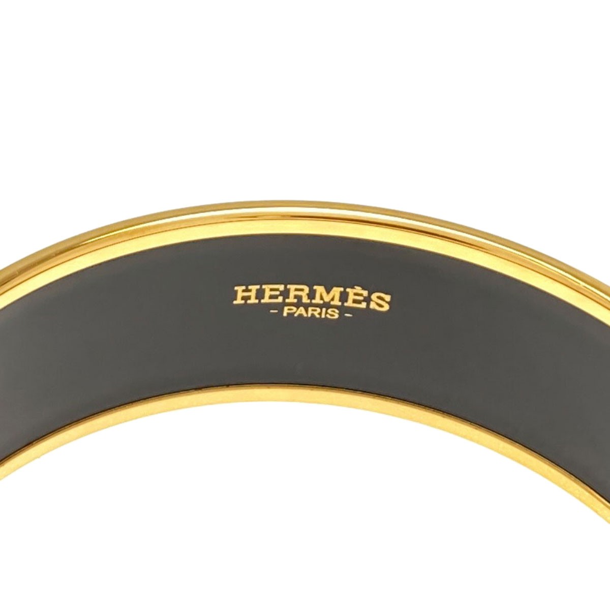 HERMES Emaille GM bangle Bracelet Gold Plated Ladies [Used] gallery
