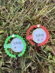 Lokai Bracelets Set Of 2 Medium Green Red