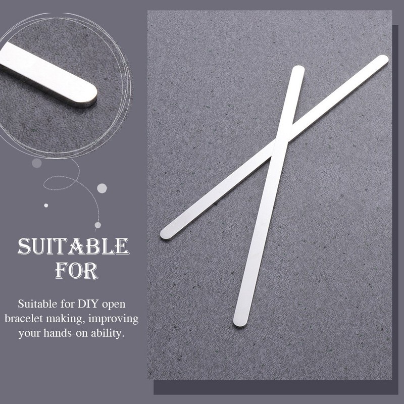 5 Pcs Stainless Steel Bracelet Blanks DIY Bracelet Making Open Bracelet Strip gallery