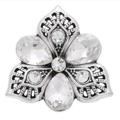 Snap Jewelry Rhinestone Teardrop Crystal 18-20mm Fit Ginger Charm Accessory New