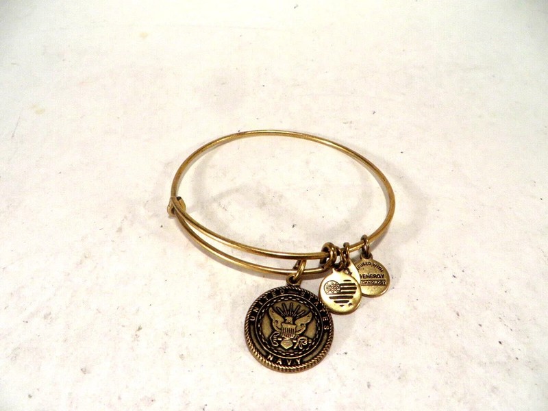 ALEX AND ANI Bracelet United States Navy Bronze Charm Adjustable gallery