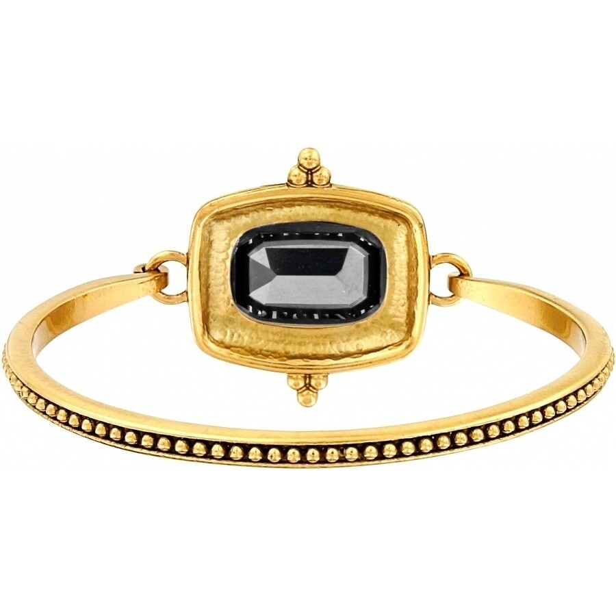 NWTBrighton PEACEFUL PRESENCE Squeeze Bangle Gold Gray Crystal Bracelet MSRP$74 gallery