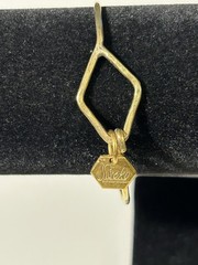 Sseko Gold Toned Bracelet Diamond Shape On Band