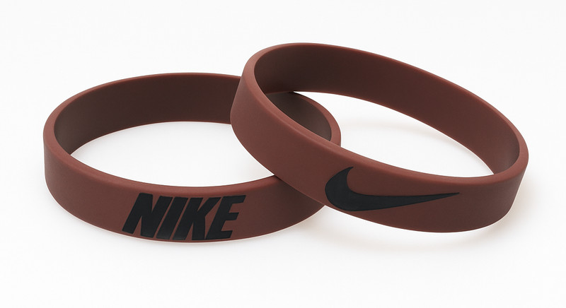Nike Baller Band Rubber Bracelet Brown Jordans AF1 Panda Dunks CHOOSE YOUR COLOR gallery
