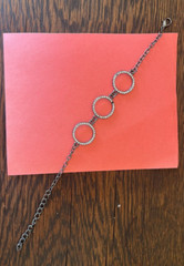 Paparazzi Dress The Part Gunmetal Rhinestone Tennis Bracelet