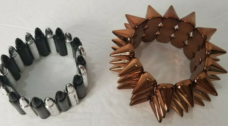 Bullet Stretch Bracelet & Spike Stretch Bracelet - Costume-Fashion Jewelry gallery