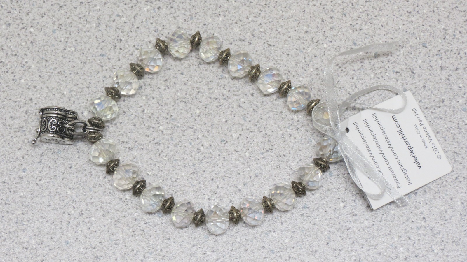 Alexa's Angels Prayer Box Stretch Bracelet by Valerie Parr Hill - NEW - NWT gallery
