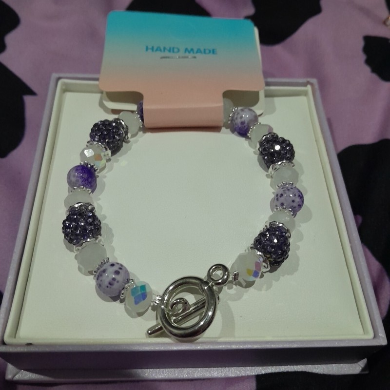 Shamballa Handrafted Swarzkoff Rhinestone Bracelets Asst gallery