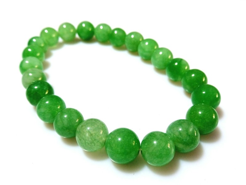 CHRYSOPRASE CHALCEDONY ROUND 8MM SMOOTH LOOSE GEMSTONE BEADS 7"INCH 1 BRACELET gallery