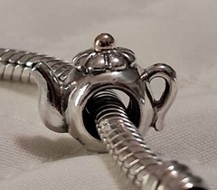 Authentic Pandora Teapot Charm, 790250, Silver & 14K Gold, S925 ALE, Gift Bag
