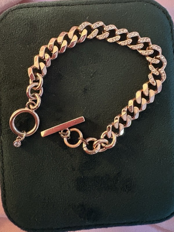Rose Gold Plated Givenchy Figuero Bracelet with Swarovski Crystal Accents 8 1/2 gallery