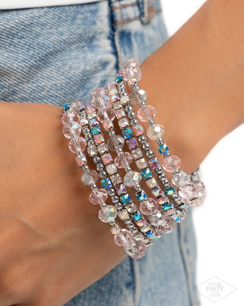 Paparazzi Sizzling Stack - Multi - Beads - Rhinestones - Wrap Style Infinity Bra gallery