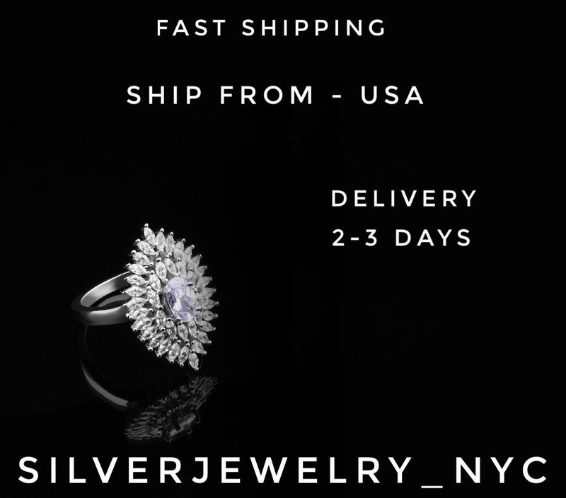 Purple Amethyst, CZ 925 Sterling Silver Adjustable Bracelet 7-8" B132213 gallery