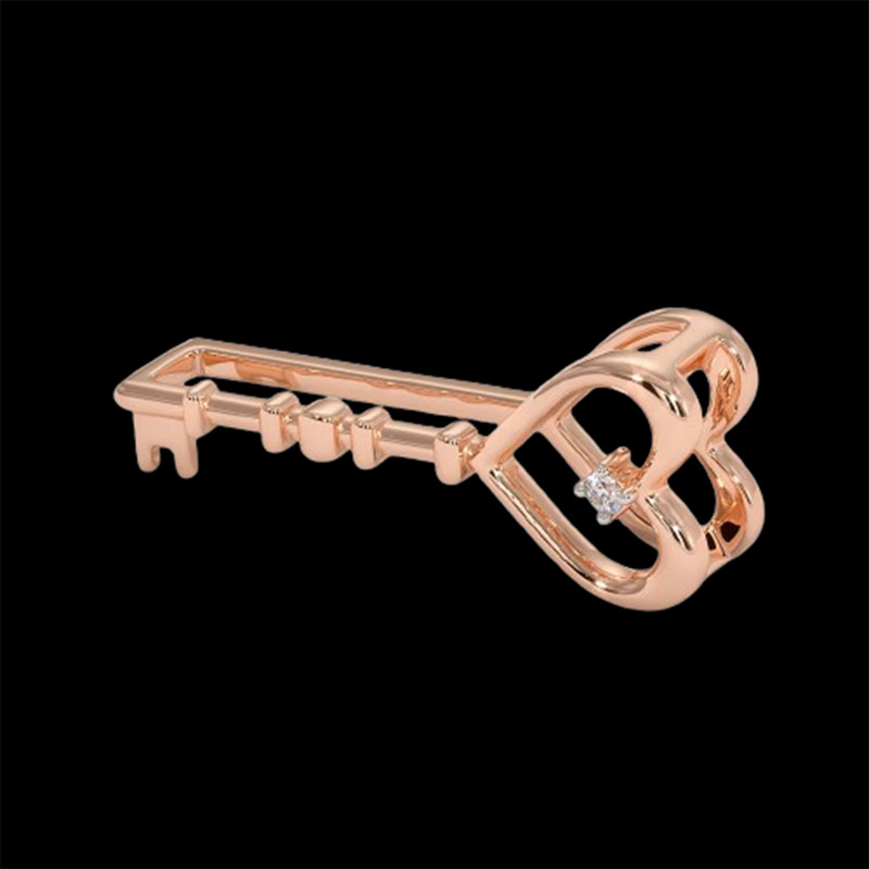 Diamond Apple Watch Band Charm Accessory In 18Kt Rose Gold Watch Strap Bar gallery