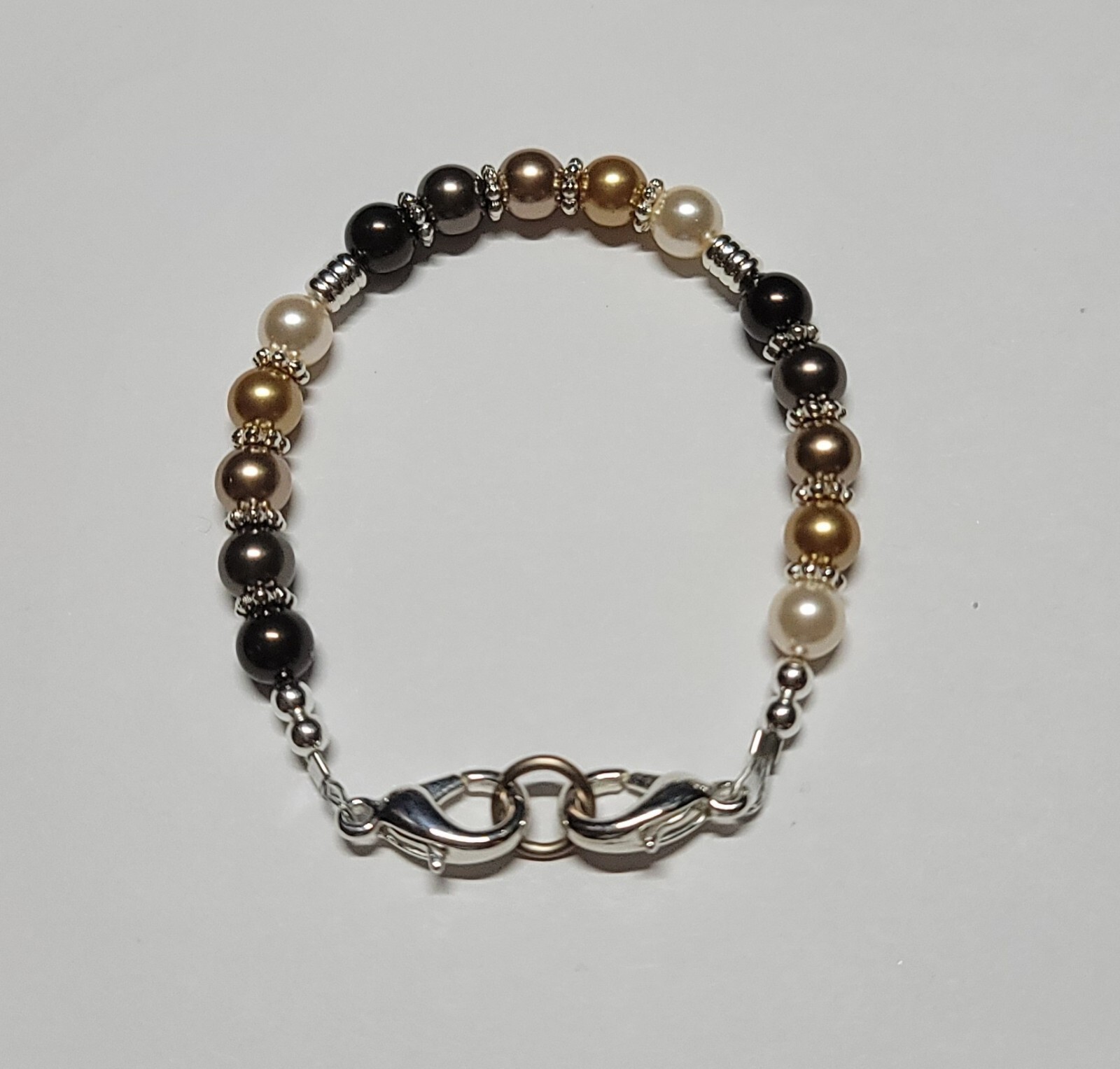 Brown Swarovski Elements Pearl Fall Colors Medical Alert ID Replacement Nice! gallery