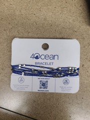 4Ocean Multilayer Silver & Blue Bracelet