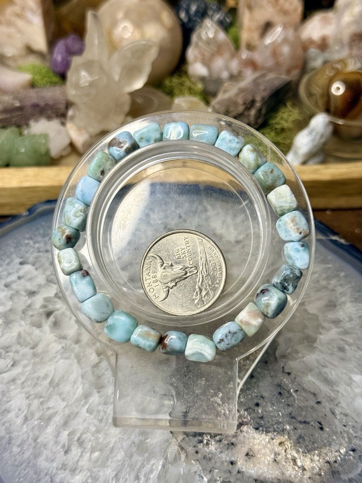 Larimer Handmade Stretch Gemstone bracelet gallery