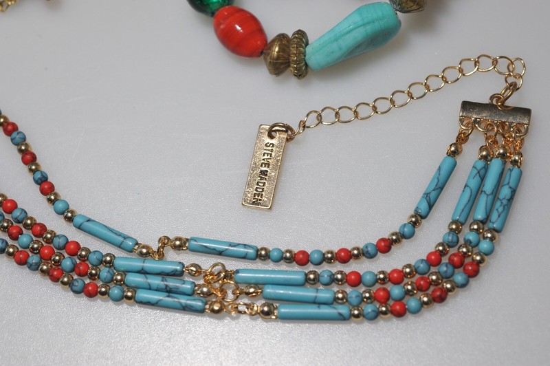 Bracelet LOT colorful beaded Turquoise blue gold 1 variety designers CA3 gallery