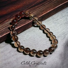 Smoky Quartz Bracelet Natural Stones Bead Bracelet