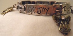 Tri-Color Stretch Bracelet ~ Joy Dream Wish Bliss Shine