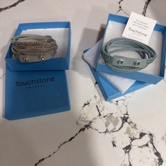 Touchstone Crystal by Swarovski – Crystal Leather Wrap Bracelet Component