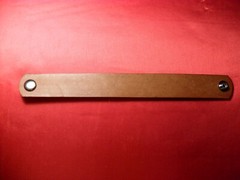 #BRNS 5/8″ ONE DYED LEATHER BRACELET BLANKS with round ends
