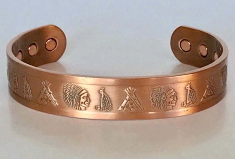 Men Women Magnetic Bracelet WESTERN CHIEF IMAGES High Quality Copper Cuff gallery