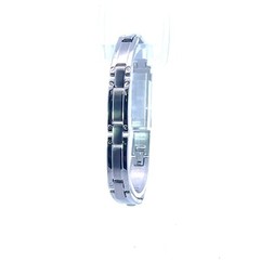 EDFORCE Stainless Steel 10mm Small Screw Corner Detail Bracelet