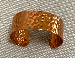 Hammered Copper 1 1/8” Wide Cuff Bracelet – ZAMBIA ART NDOLA NEW UNUSED