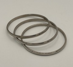 Edforce Stainless Steel Bangle Bracelet Set If 3