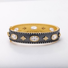 Freida Rothman Oh So Gorgeous Wide Hinge Bangle