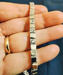 Vintage Tennis Bracelet Fashion Jewelry 6.25 to 6.75 Inches Adjustable
