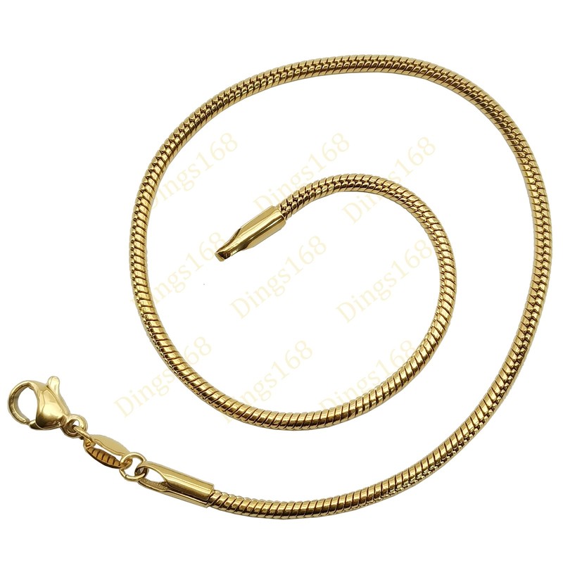 Real 18K Yellow Gold Filled Hypoallergenic 9inch 2mm Snake Chain Bracelet/Anklet gallery