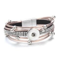 Snap Jewelry Rhinestone Magnetic Bracelet Fits 18-20mm Ginger Style Charms New