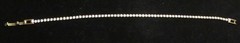 Vintage Dainty Unbranded Gold Tone Round Cut Crystal Tennis Bracelet 6.5″ Long