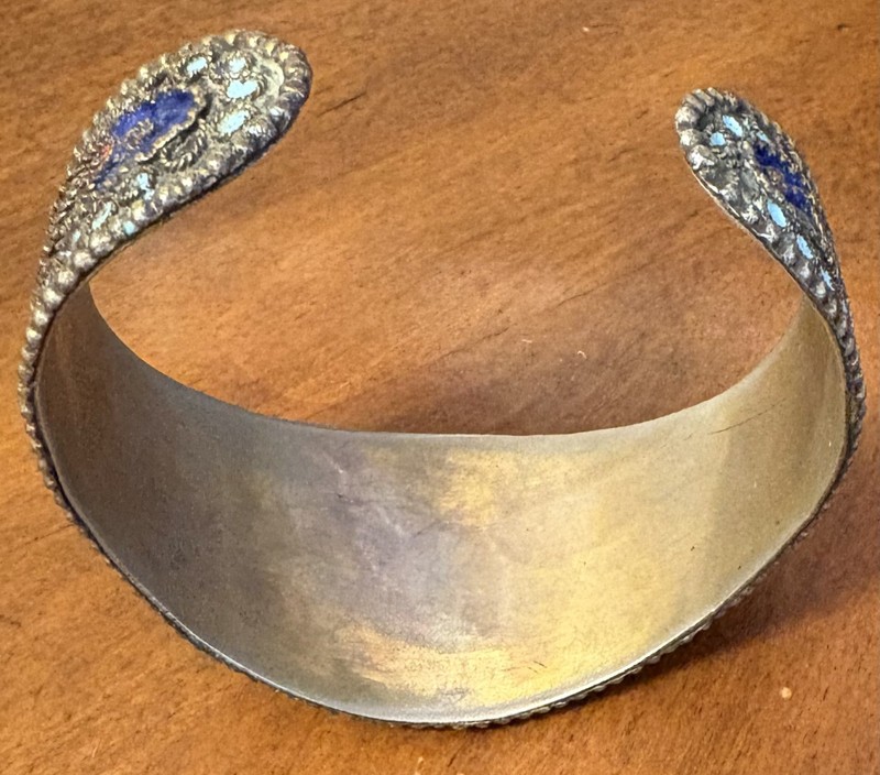 Antique 18 century Silver Bangle. Found in Excavation. Silver 900-925 Old Age UN gallery
