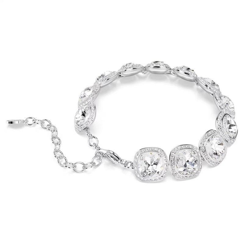 Swarovski Una Angelic Bracelet, Cushion Cut, White, Rhodium Plated 5751558 gallery
