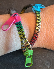 Rainbow Zipper Bracelet