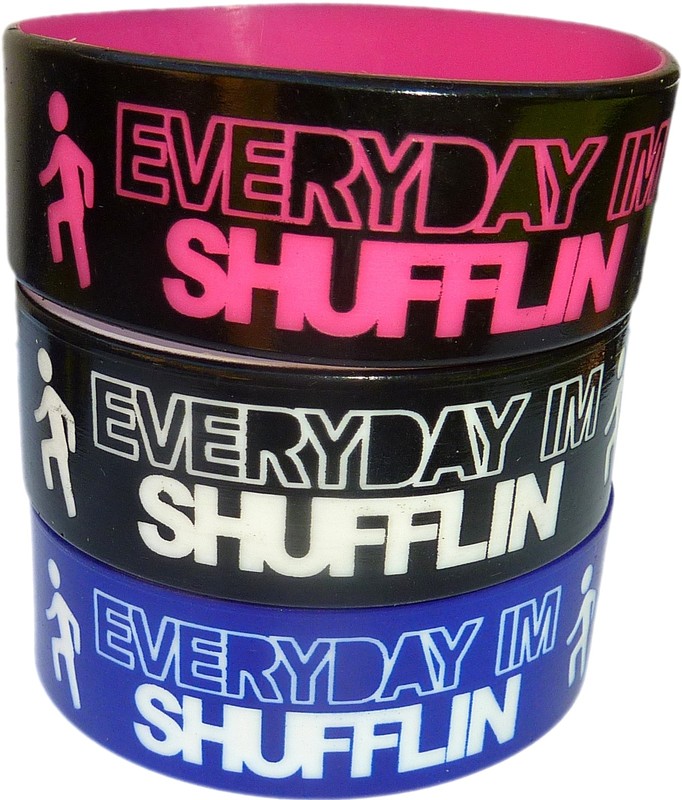 18 Color Choices | Everyday I'm Shuffling Wristband | EVERYDAY IM SHUFFLIN Band gallery