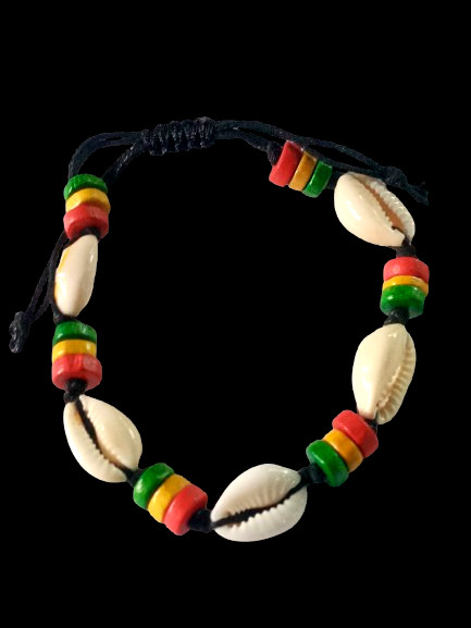 Rasta Bangle Puka Sea Shell Necklace Surfer Women Men Cowry shell gallery