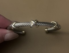 Inspired Silver and Gold Twisted Cable Bracelet