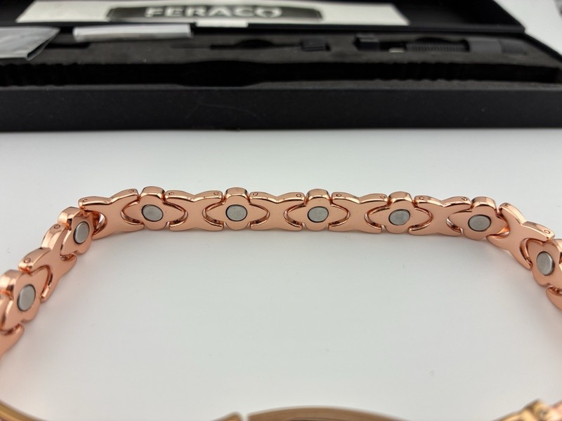 Feraco Pure Copper Bracelets for Women, Ultra Strength Magnetic Therapy Bracelet gallery