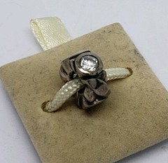 NEW CHAMILIA STERLING SILVER HUGS AND KISSES CLEAR CZ CHARM