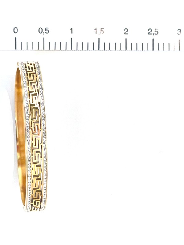18k Gold Greek Key Bangle Bracelet Ancient Greece Jewelry gallery