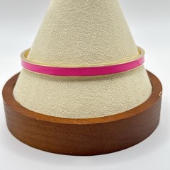 Kate Spade New York Bangle Bracelet Hot Pink Enamel Gold Tone Hot To Trot Stack