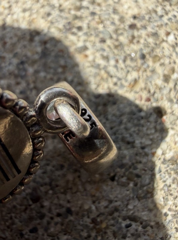 Pandora Sterling Silver Greece Greek Flag Exclusive Dangle Charm gallery